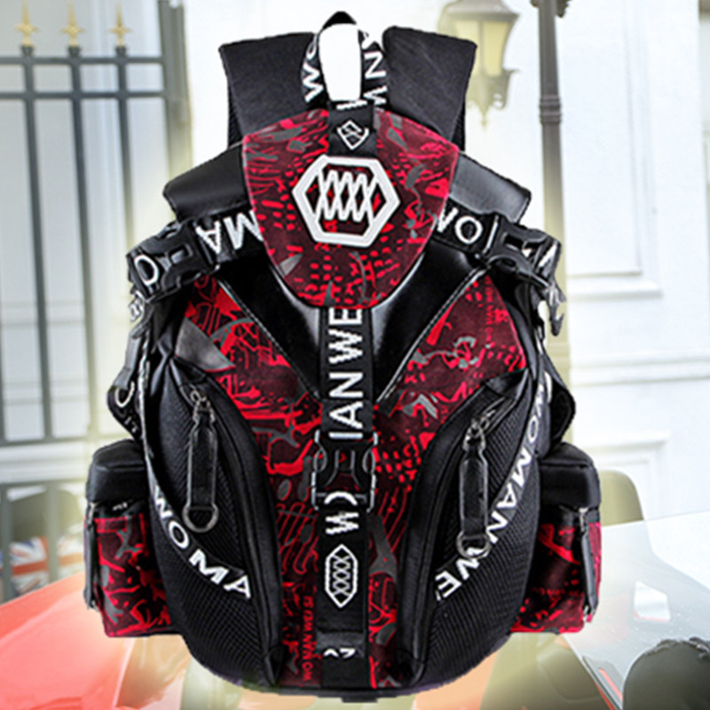 Safety helmet motorcycle riding knight full helmet motorcycle men's backpack tail bag fuel tank bag waterproof breathable personality