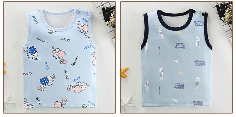 Áo vest trẻ em mùa xuân và mùa thu nam mùa thu và mùa đông nữ bé cộng với áo nhung dày cho bé trai và bé gái