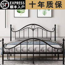 Eurostyle Iron Art Bed Double Bed Minimalist Modern 1 5 m Princess Iron Bed Single Bed Single Bed Rental House Iron Stand Children 1 8