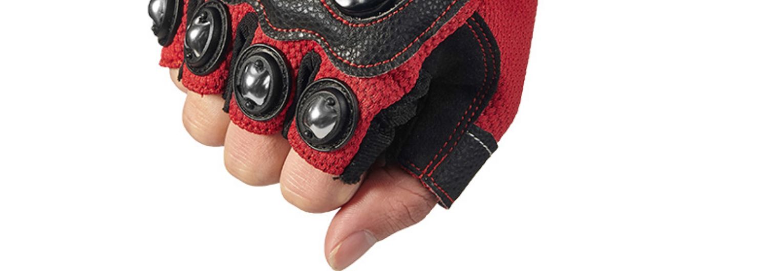 Madbike mùa hè xe máy leo núi xe đạp chống vỡ găng tay lái thoáng khí đầu máy cưỡi nửa ngón tay găng tay nam - Xe máy Rider thiết bị băng bảo vệ khớp gối