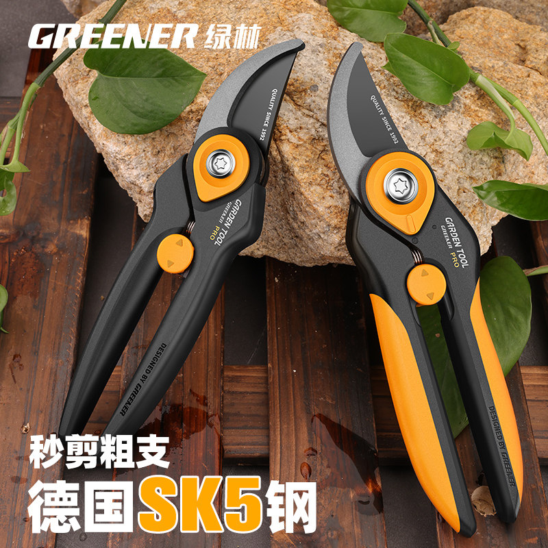 绿林修枝剪剪树枝专用剪刀果树花剪盆栽园艺剪刀省力粗枝园林剪
