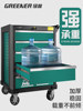 Green Forest Heavy-Duty Auto Repair Tool Cart Fingerprint Lock Tool Cabinet Drawer Repair Workshop Mobile Trolley Metal Box