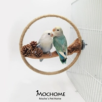 Цветочный лунный круг тигр пион Xuan Phoenix Parrot Bird Branch стоящее кольцо осень Qianxian Bridge Log Игрушка принадлежности