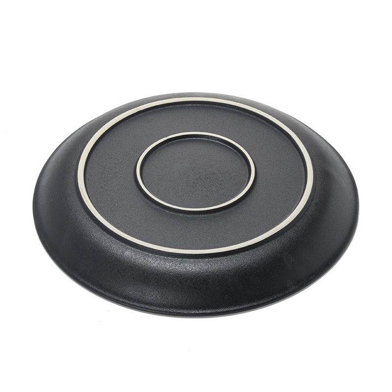 Jun ware has large retro black pottery tea tray was creative coarse TaoGan tea contracted household ceramic tea sea circular tray