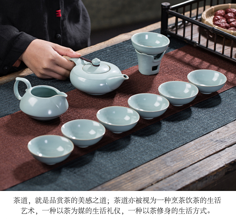 You implement your up tea set contracted household ceramics porcelain can keep open piece of kung fu tea tea set the teapot