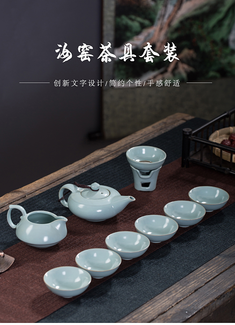 You implement your up tea set contracted household ceramics porcelain can keep open piece of kung fu tea tea set the teapot