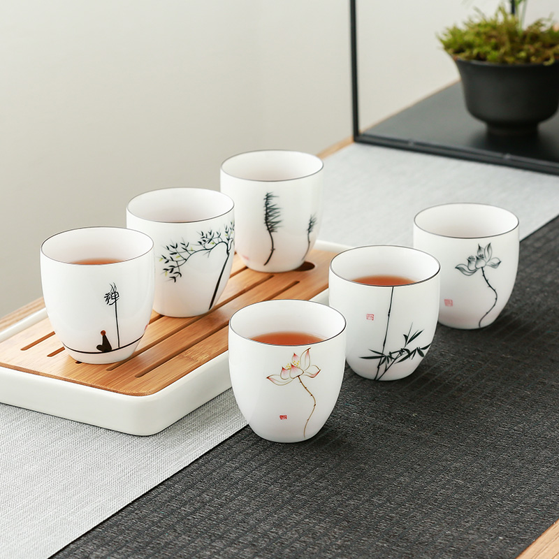 Jun ware hand - made ceramic cups kung fu master cup single cup tea set large sample tea cup thin foetus small tea cups