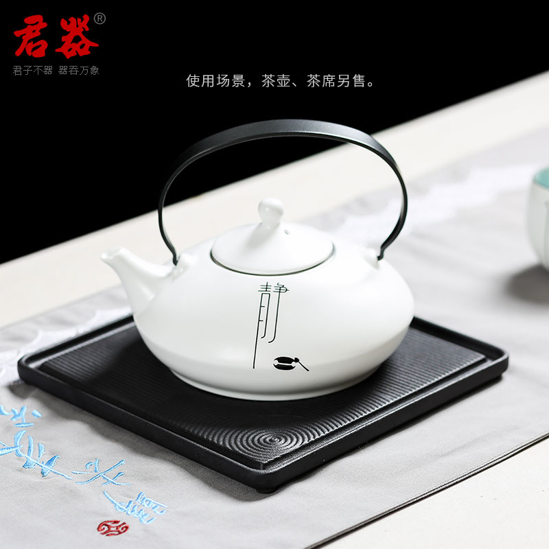 Jun ware dry landscape creative tea tray was coarse TaoGan Taiwan ceramic bearing small pot black ceramic POTS zen saucer tray
