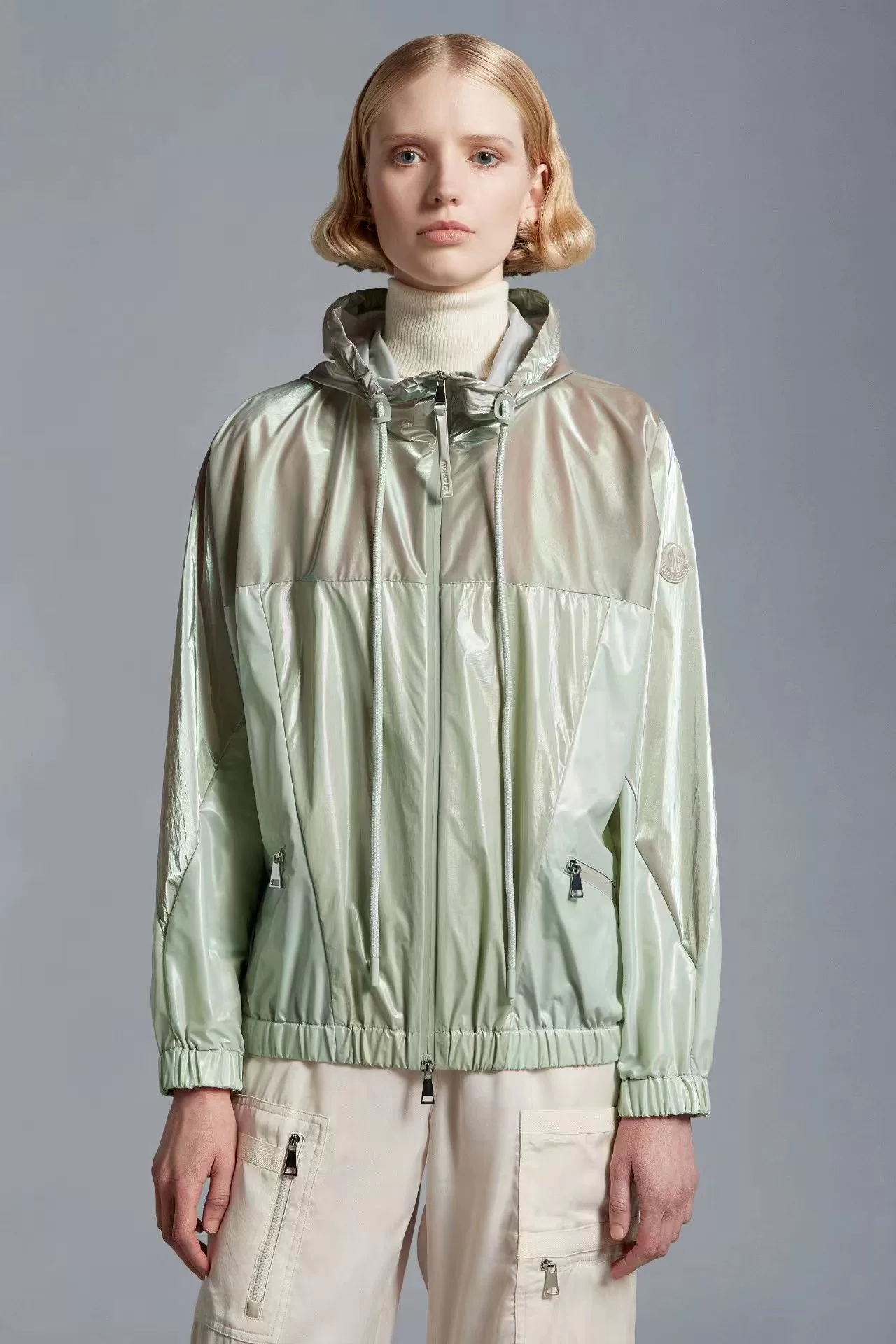 Куртка-кейп с капюшоном Moncler для повседневной носки, весна-лето 2023, подлинная покупка i10931A00054596L9-