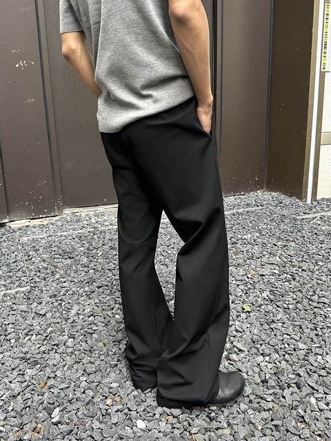 haonanhuang stand-up pleated trousers stretch ຕ້ານ wrinkle ສໍາລັບຜູ້ຊາຍແລະແມ່ຍິງ