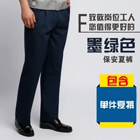 Чернильные зеленые летние брюки