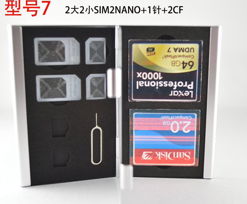 hộp nhôm SD TF thẻ SIM điện thoại di động máy ảnh kỹ thuật số băng cassette hộp bộ sưu tập khi kết thúc gói Nagorno-Karabakh - Lưu trữ cho sản phẩm kỹ thuật số bao đựng airpod 2
