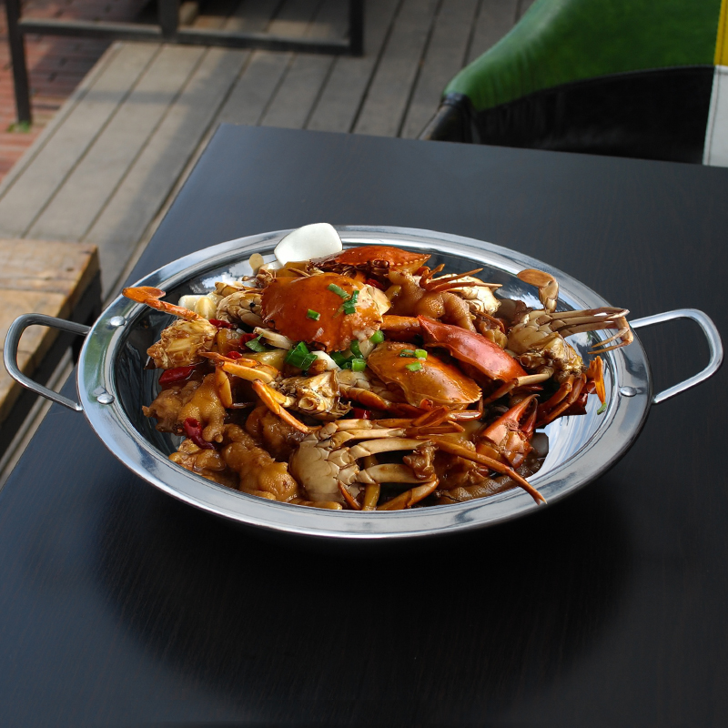 Meat Crab Saucepan Cutlery Meat Crab Pot Crab Meat Pot Crab Meat Saucepan Cutlery Stainless Steel Lobster Tub Equipped Lobster