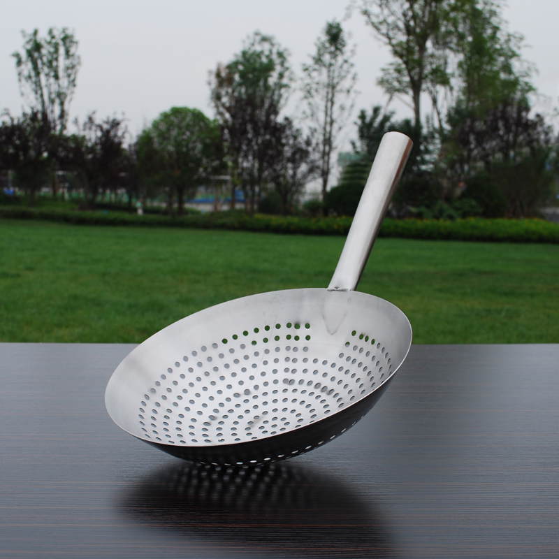 Scoop Spoon Oil Drum Drain Large filter Business filter Large Number of stainless steel Large leakage spoons Leaknet Spoon Kitchen Leaking Spoon