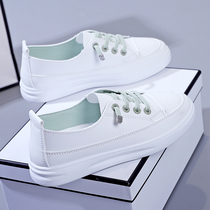 White shoes womens shoes 2021 summer new shallow mouth wild thin breathable plate shoes net red flat flat lazy white shoes