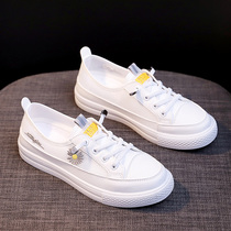 Spring 2021 New breathable explosive small white shoes womens shoes small Daisy mesh net shoes White shoes Joker board shoes