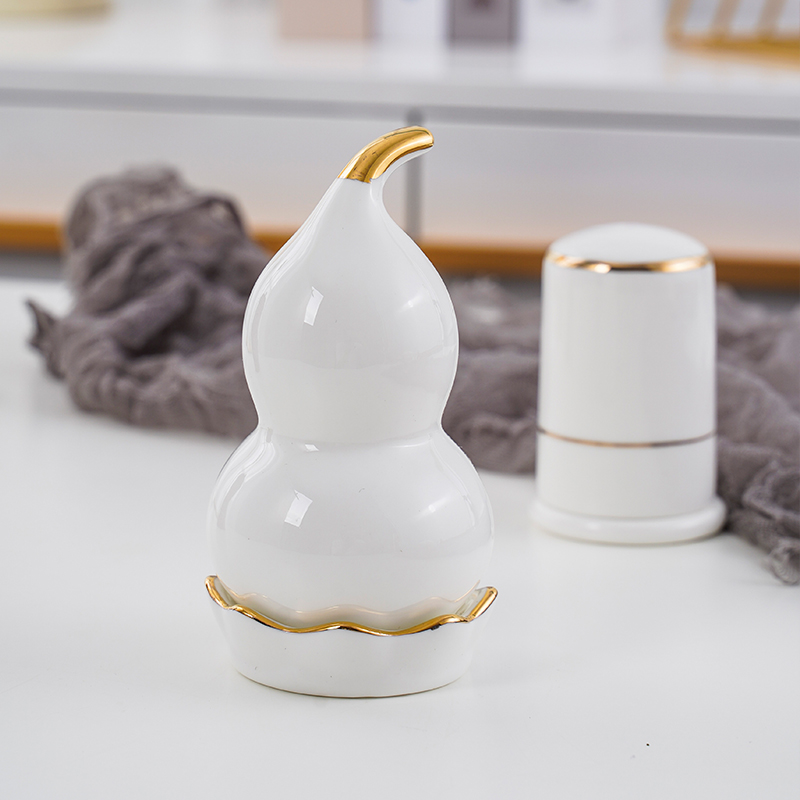 Jingdezhen ceramic toothpicks extinguishers pure white up phnom penh ipads porcelain tooth sign/toothpick box of creative restaurant gourd toothpick