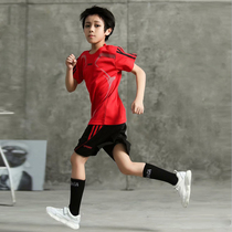 Childrens football uniforms short-sleeved sports suits primary school jerseys Custom summer camp team uniforms football training uniforms