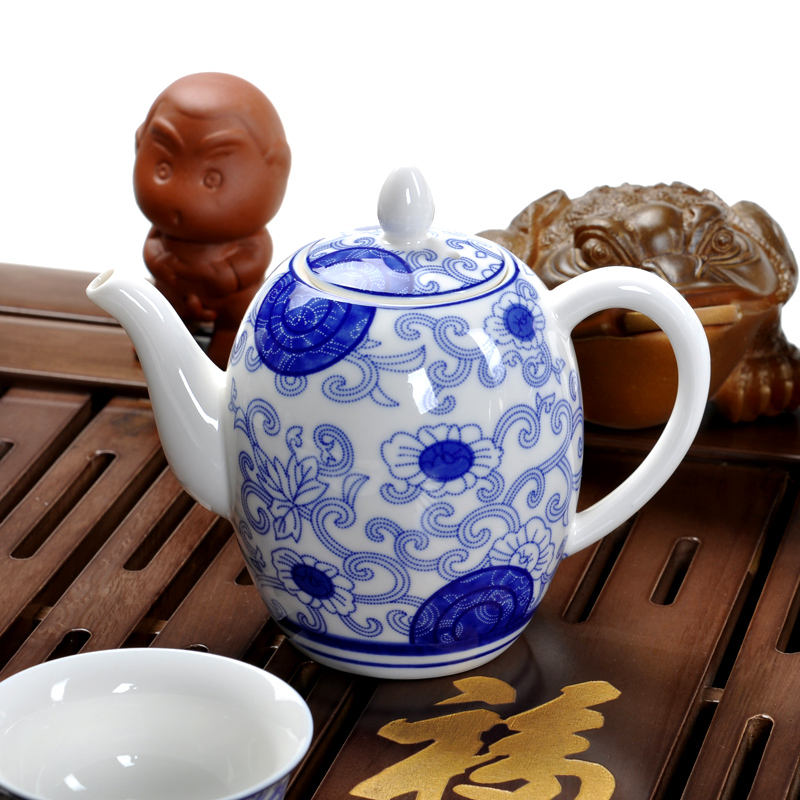 Hui make purple sand tea set a complete set of kung fu tea set solid wood tea tray was pumping of a complete set of tea set induction cooker royal blessing