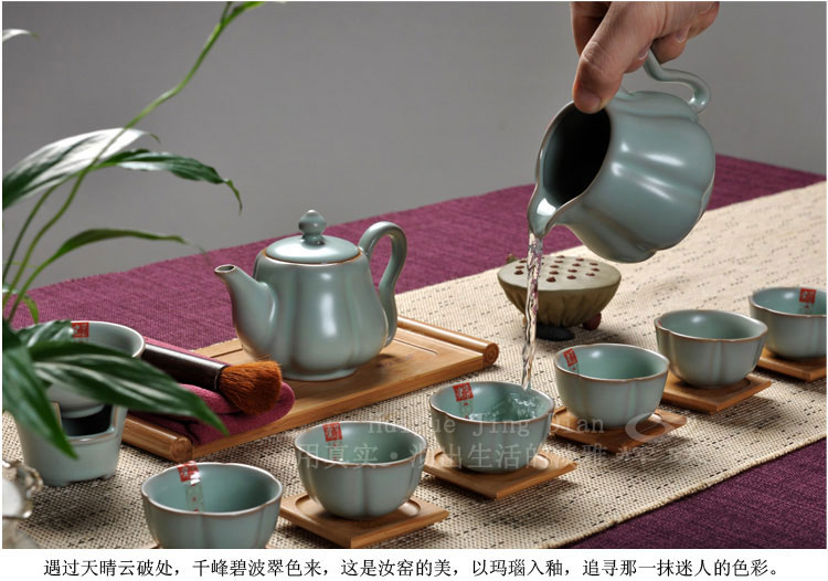 Hui make ceramics kung fu tea sets your up tea set on your porcelain gourd