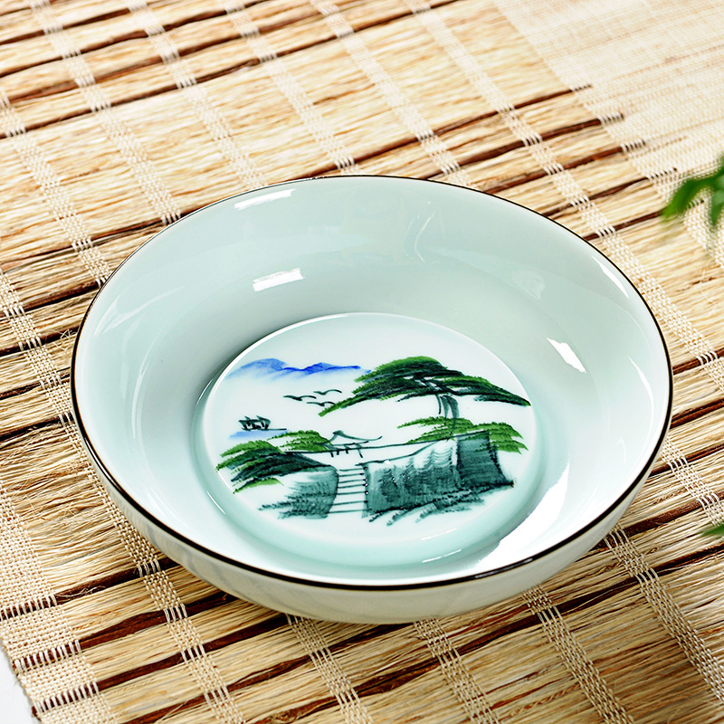 Hui, make tea service manual hand - made green CiHu supporting tea pot bearing seat teapot tea tea accessories motorcycle it pad bearing