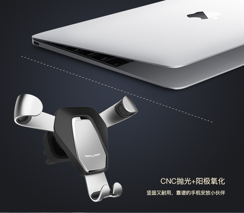 Huawei OPPO kê mô hình của Apple vivo GM giữ điện thoại xe giữ điện thoại xe trút trọng lực chụp chuyển hướng khung kim loại - Phụ kiện điện thoại trong ô tô giá đỡ điện thoại trên ô tô