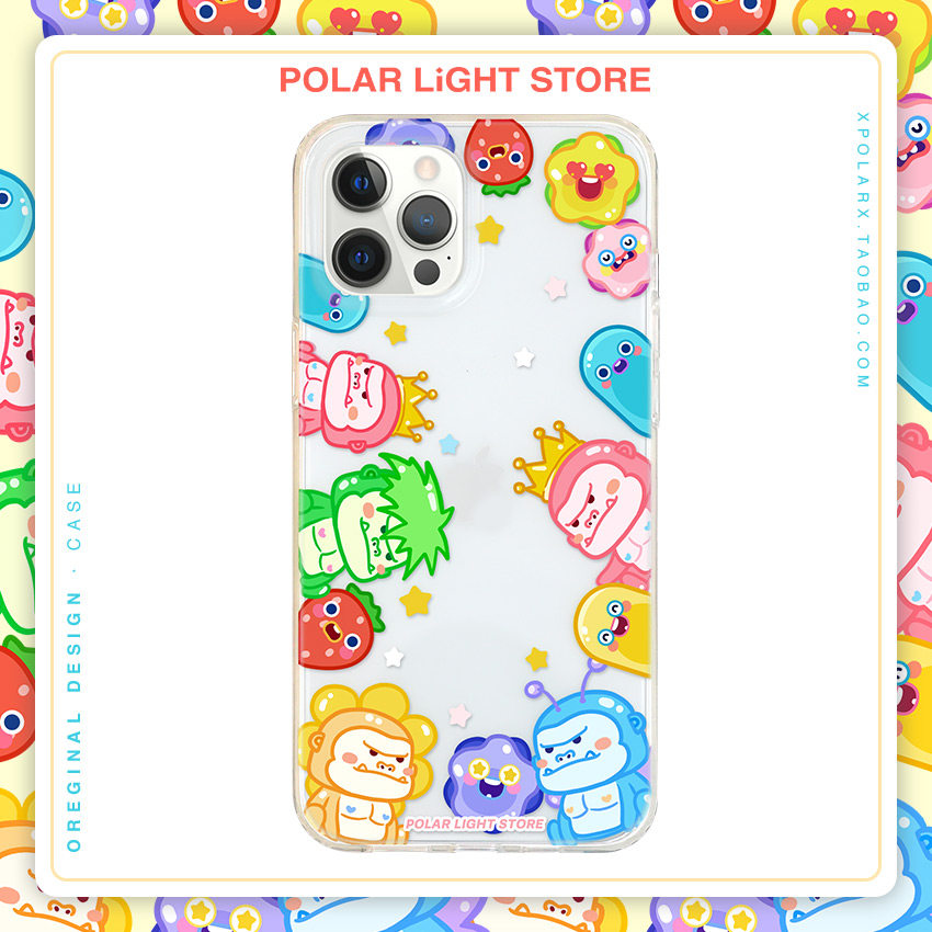 Aurora Shiduo party giant gorilla suitable for Apple 12Promax original XS mobile phone iPhone11 protection transparent protective shell