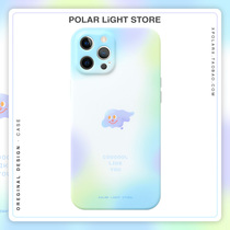 Auroras multi-small blue cloud applies Apple 12Promax original XS phone iPhone11 full package soft shell