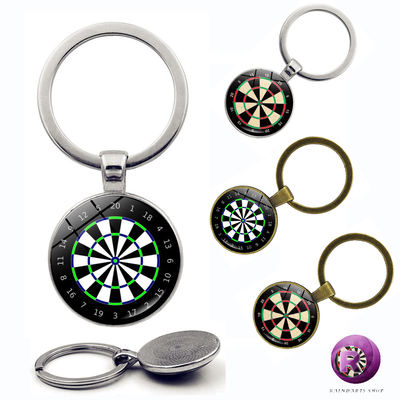 Darts, dartboards, keychains, pendants, versatile for men and women, time gemstones, retro dart discs, pendants, cross-border bestsellers, keychains