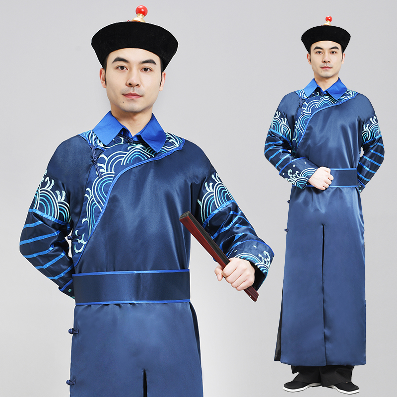 New Qing Dynasty Too-Clothing garment Qing Gong Gong's bodyguard and film and TV drama cohort to perform the costumes for the annual meeting of the men and women