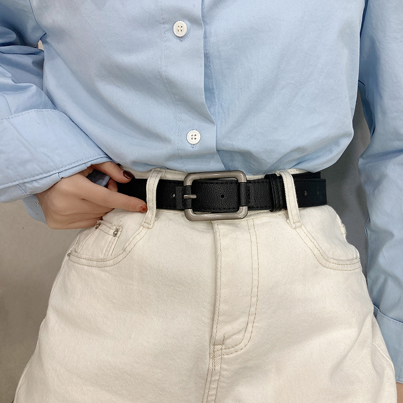 Belt women's decorative waist accessories trend retro personality ins style fashionable students new all-match jeans men's belt