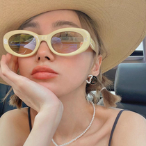 2024GM New Cat Eye Sunglasses Female Star Internet Celebrity Same Style Glasses Y2K Personalized Concave Shape Trendy Sunglasses