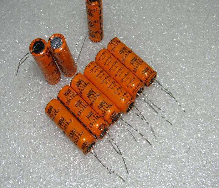 Japan Chemical Black King Kong Orange RX Series 50V220UF Filter Aluminum Electrolytic Capacitor