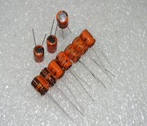 Germany SIEMENS Siemens Orange 16V220UF In-line Fever Audio Aluminum Electrolytic Capacitor