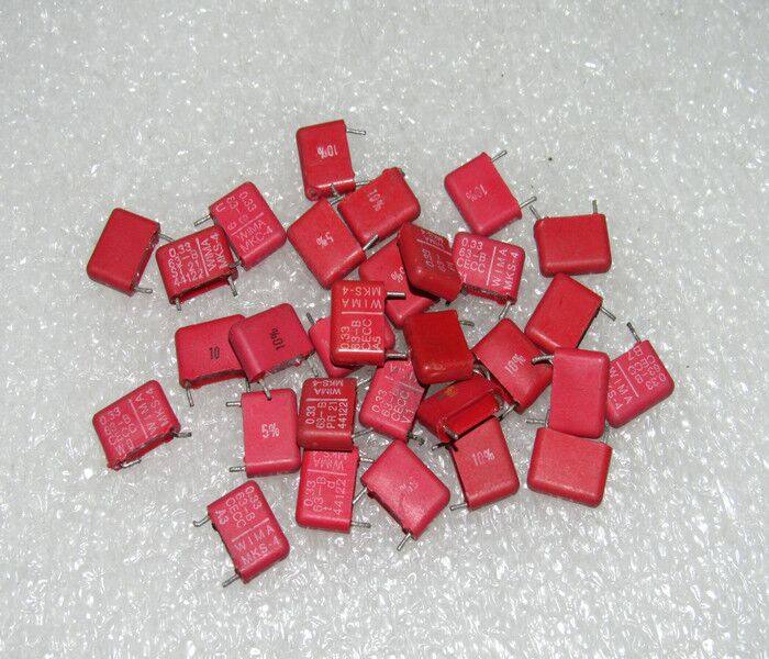 Disassembly machine Germany WIMA Red Weima MKS-4 63V0 33UF 334K P-10 fever film capacitor