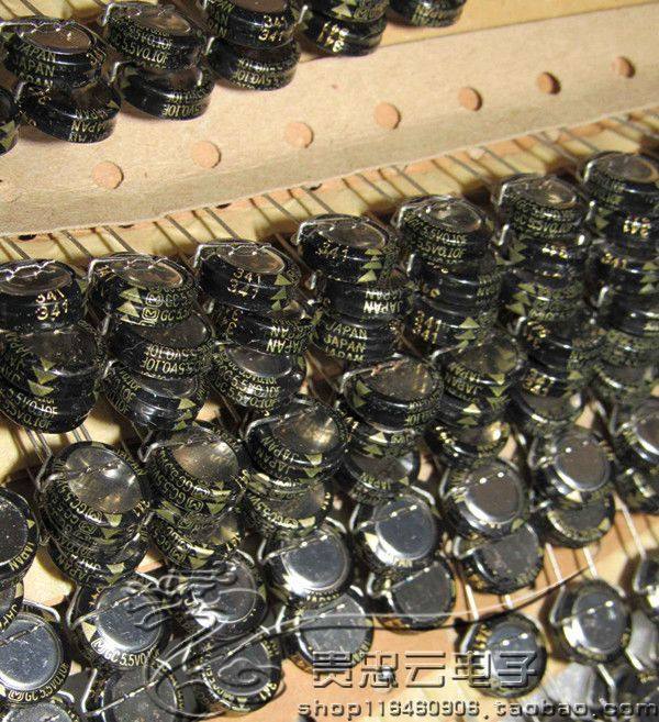 Japan-made Panasonic gold word GC 5 5V0 1F EECS5R5T104 wire v-type super farad capacitor