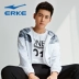 Áo khoác nam Hongxing Erke nam 2018 xuân mới áo khoác thể thao trùm đầu áo len giản dị sao đỏ erke nam Áo khoác thể thao / áo khoác