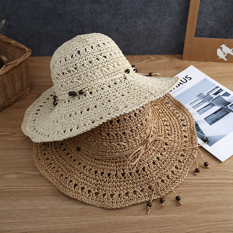 Women's Vacation Bow Knot Big Eaves Sun Hat display picture 1