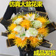 Sacrifice holding bouquet potted flowers simulation bouquet Qingming tomb sweeping plastic fake flowers cemetery to place sacrificial supplies