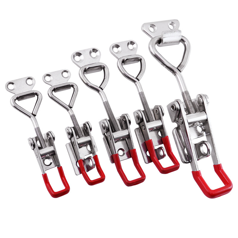 304 STAINLESS STEEL QUICK CLAMP DOOR BOLT TYPE TONGS ADJUSTABLE BUCKLE CATCH DOOR LATCH GRIP LOCK CLIP CASE ACCESSORIES