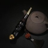 Мужская резная старомодная латунная курительная трубка из сандалового дерева ручной работы