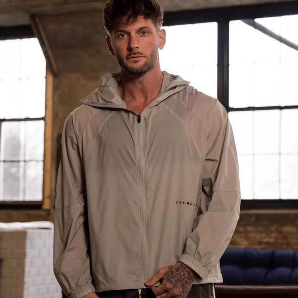 Youngla American-Style Jogger Men's Sun Protection Clothing Sports Fitness Quick-Drying Breathable Elastic Zipper Tight Training Youngla American-Style Jogger Men's Sun Protection Clothing Sports Fitness Quick-Drying Breathable Elastic Zipper Tight Training