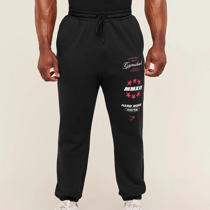 Gym Men's Sports Pants Joggers Gym Muscle Bodybuilding Casual Pants Cotton Printed Long Pants