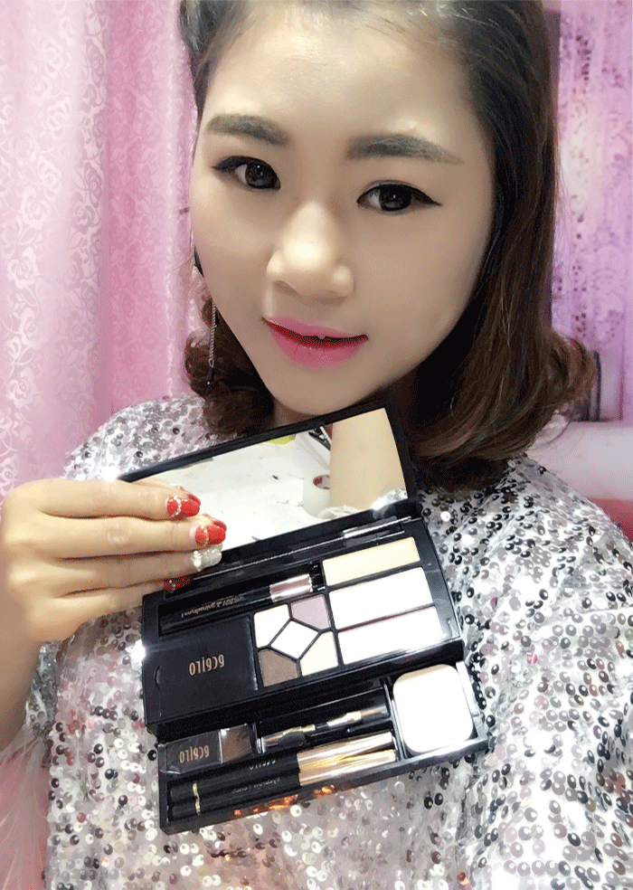 Trang điểm y tế Pandora Hộp ma thuật Trang điểm Bộ màu y tế Mỹ phẩm Chính hãng cho người mới bắt đầu - Bộ trang điểm son màu cam gạch
