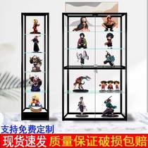 乐高手办展示柜家用高达玩具模型产品奖品透明玻璃柜积木头盔展柜