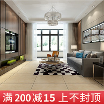 Light yellow antique brick 800X800 living room non-slip floor tile floor tile tile wear-resistant floor cement brick