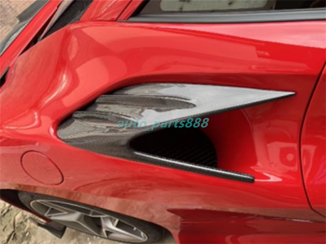 Cache Entrée D'air Latéral En Fibre De Carbone Réel Pour Ferrari F8 2020-2023 - Neuf