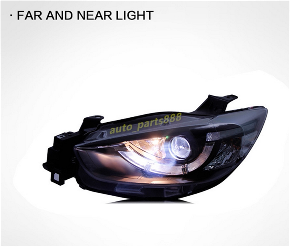 2PCS LED Headlights For Mazda CX-5 2012-2016 DRL Projector Upgrade