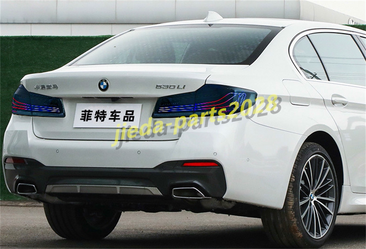 1 pair RGB For BMW 5 Series G30 Smoke Black CSL style LED Rear