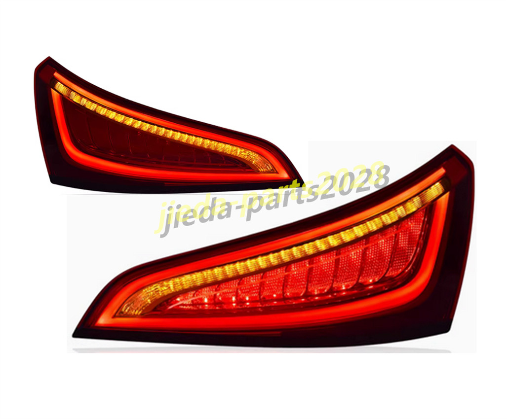 LED Tail Lights Fits For Audi Q5 2014-2018 Red Lens Rear Lamp